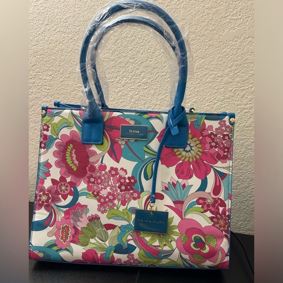 Trina Turk Floral Tote Bag NWT - Picture 1 of 4